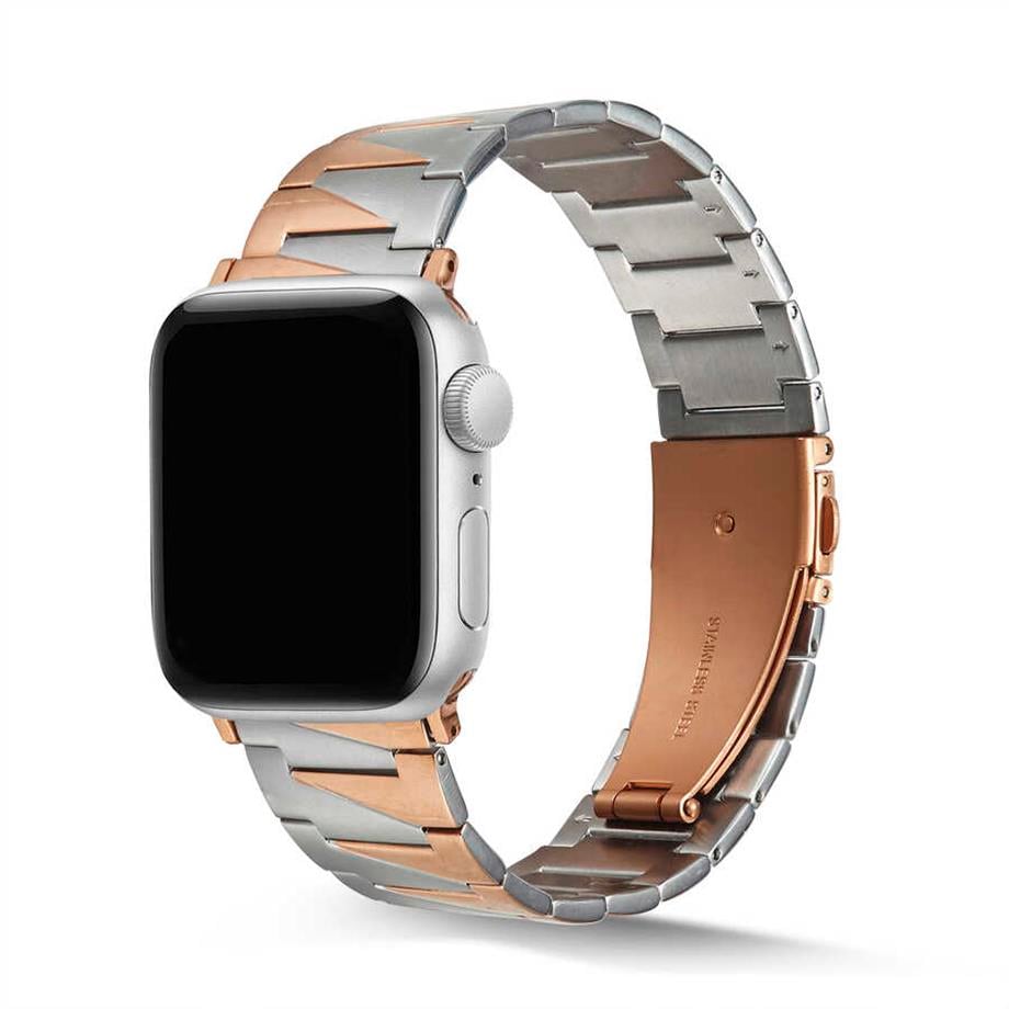  Apple Watch Ultra 49mm Kordon KRD-48 Metal Strap Kayış  Gümüş 