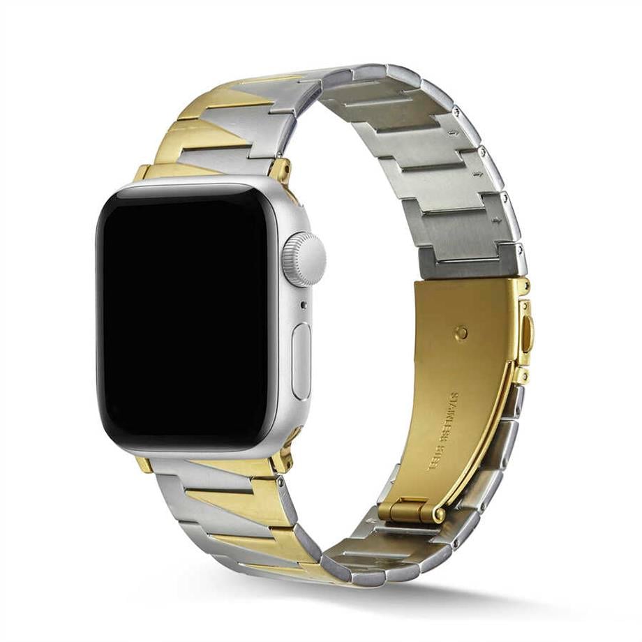  Apple Watch Ultra 49mm Kordon KRD-48 Metal Strap Kayış  Gümüş 