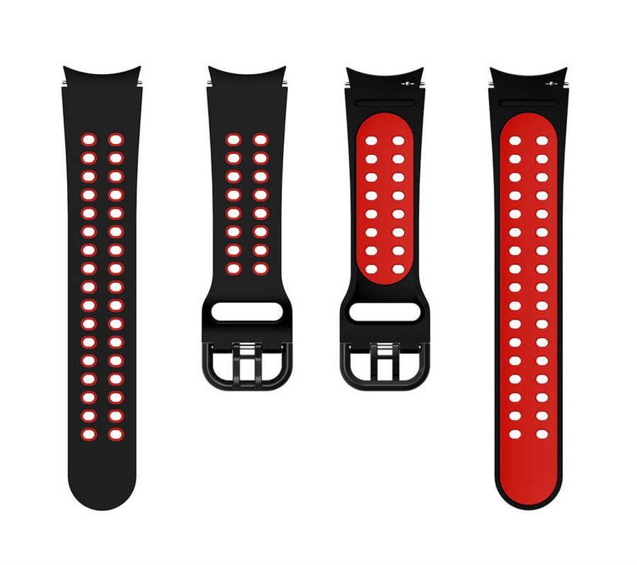  Galaxy Watch 4 40mm KRD-02 Silikon Kordon Mavi-Beyaz