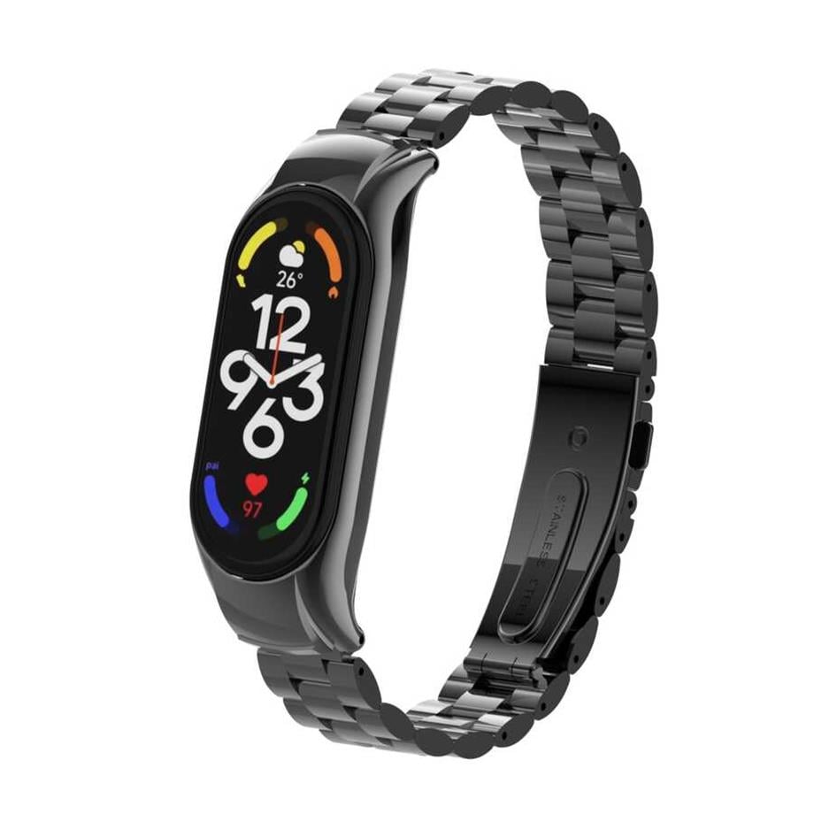  Xiaomi Mi Band 7 KRD-04 Metal Kordon Siyah