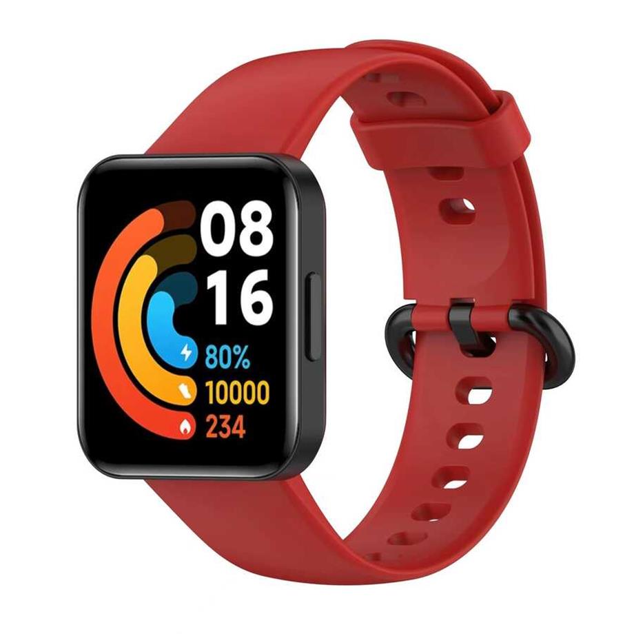  Xiaomi Redmi Watch 2 Lite Zore Klasik Kordon Kırmızı