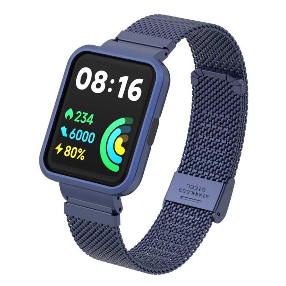  Xiaomi Redmi Watch 2 Lite Zore KRD-66 Metal Kordon Lacivert