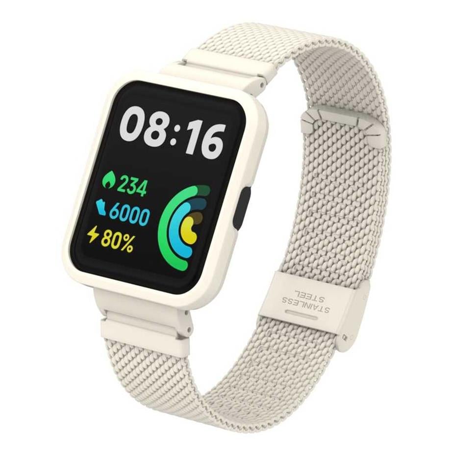  Xiaomi Redmi Watch 2 Lite Zore KRD-66 Metal Kordon Krem