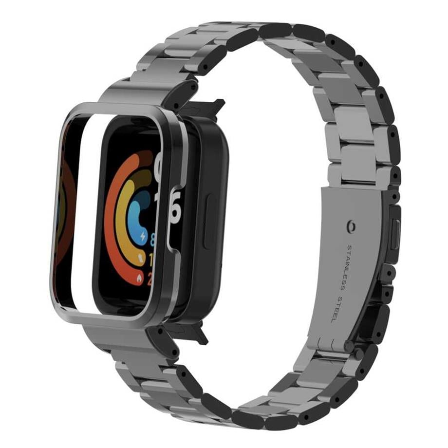  Xiaomi Redmi Watch (Mi Watch Lite) Zore KRD-60 Metal Kordon RoseGold