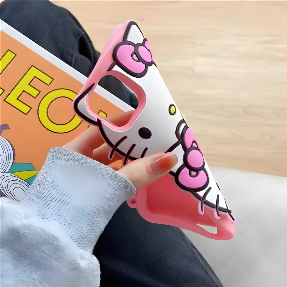 Cute Hello Kity Silikon Hamur Telefon Kılıfı