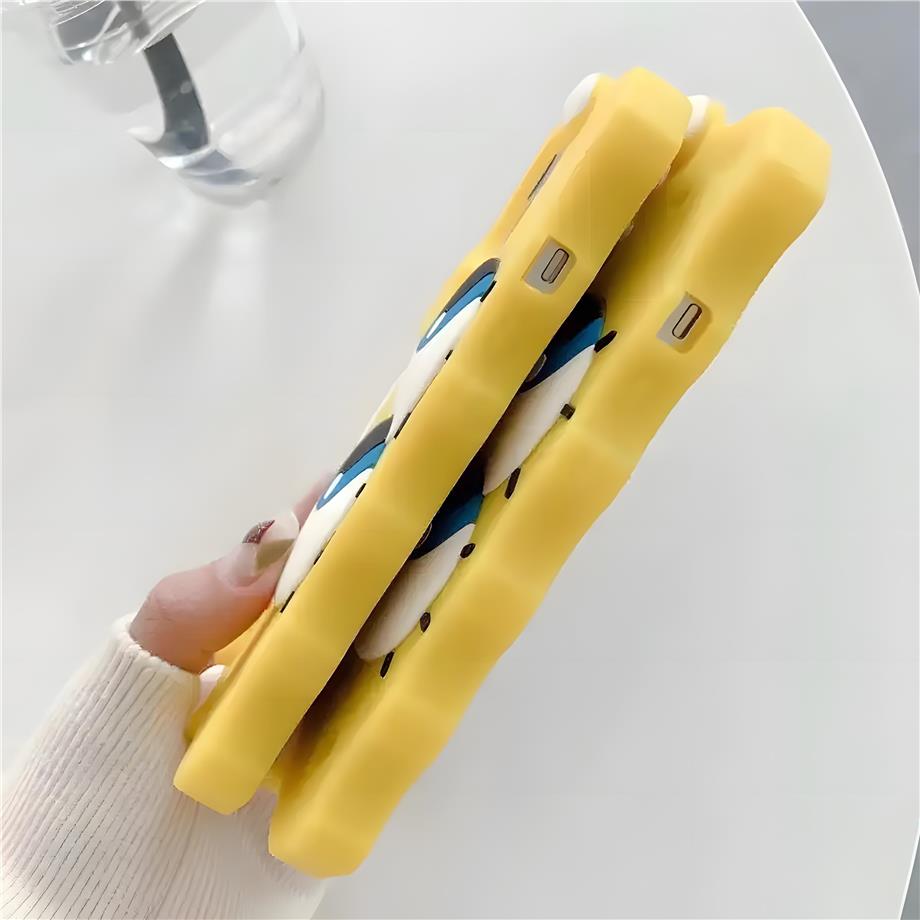 Cute Sünger Bob Silikon Hamur Telefon Kılıfı