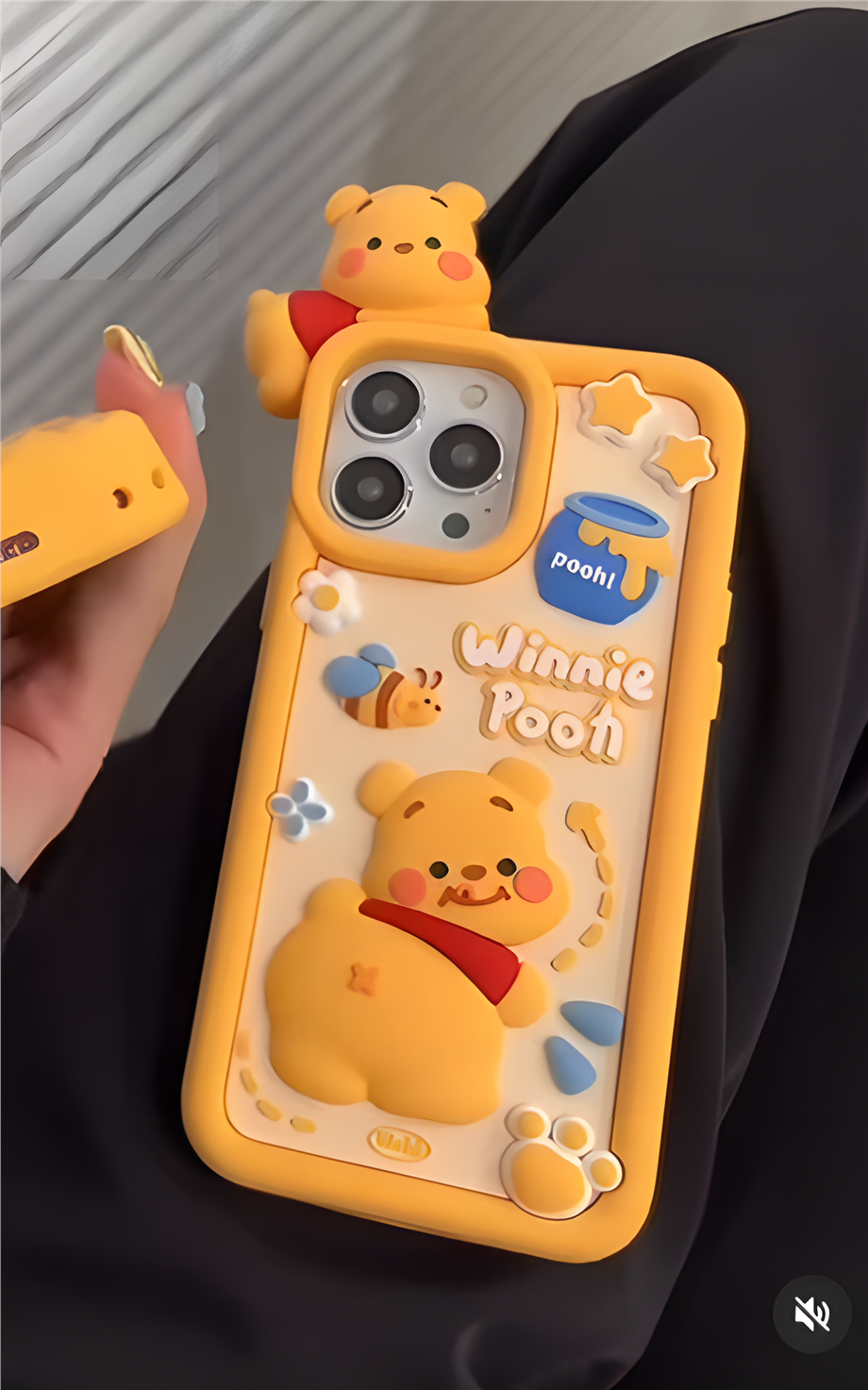 Cute Winnie Pooh Silikon Hamur Telefon Kılıfı