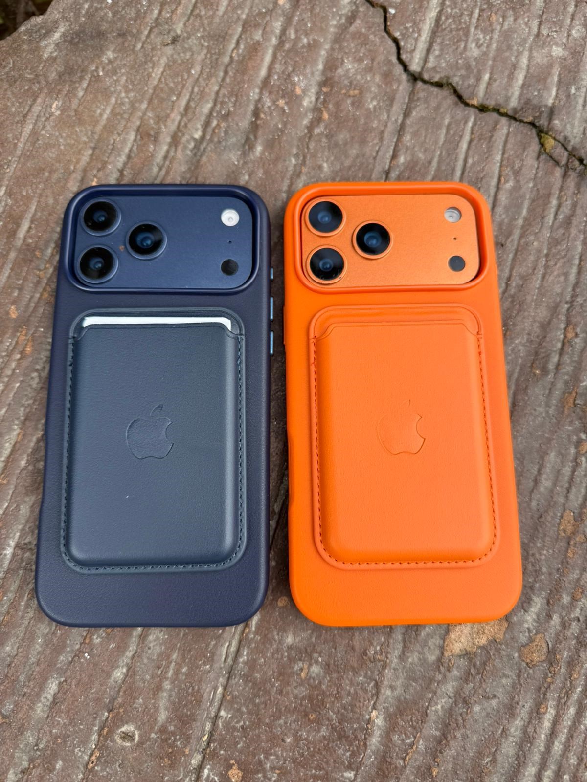 D-Ming M-Safe Kılıf Ve M-Safe Kartlıklı Standlı Deri Premium Kılıf Turuncu Renkli