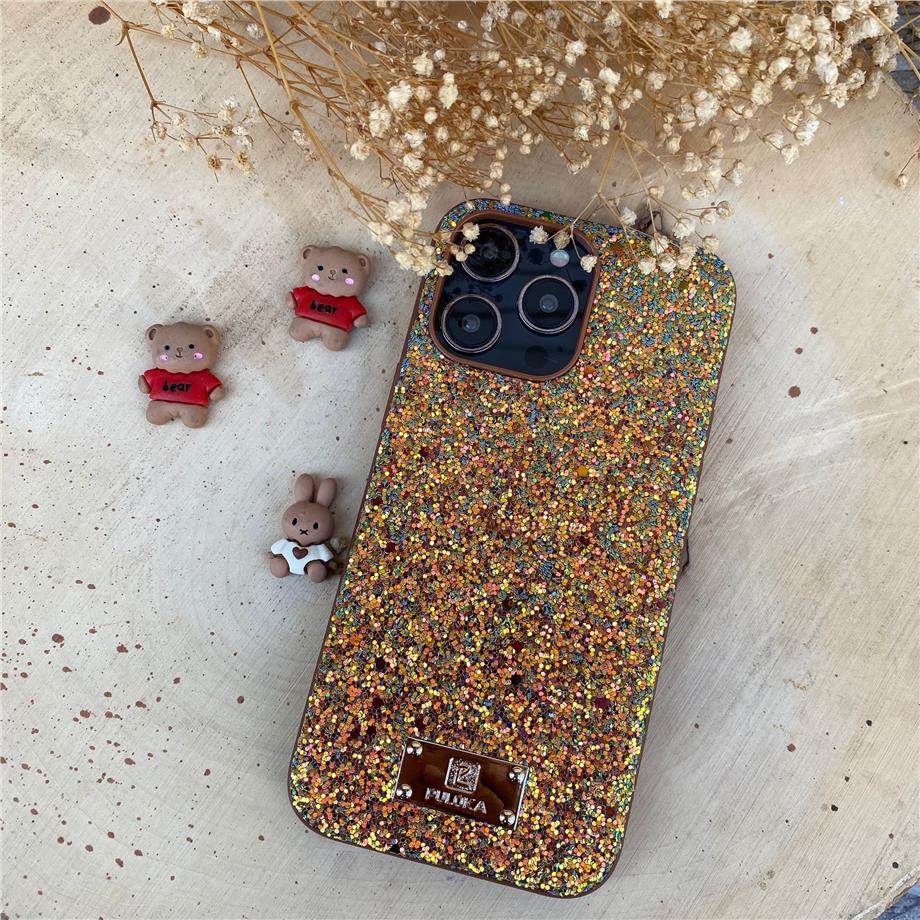 Full Nokta Taşlı Simli Exclusive Telefon Kılıfı Tasarım-1