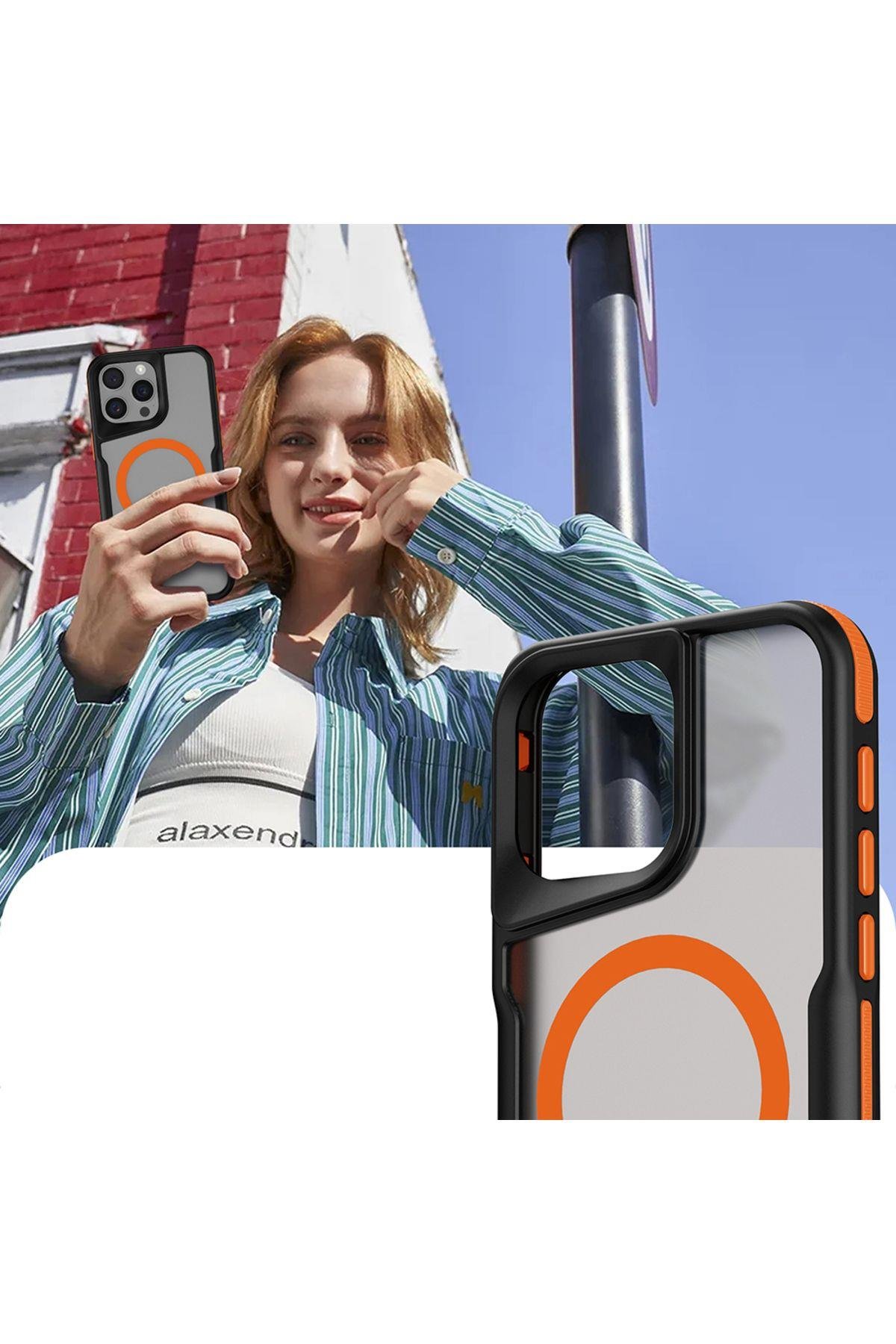 Kitty Tech Armor Tank Tam Korumalı Magsafe Telefon Kılıfı Titanyumu Renkli