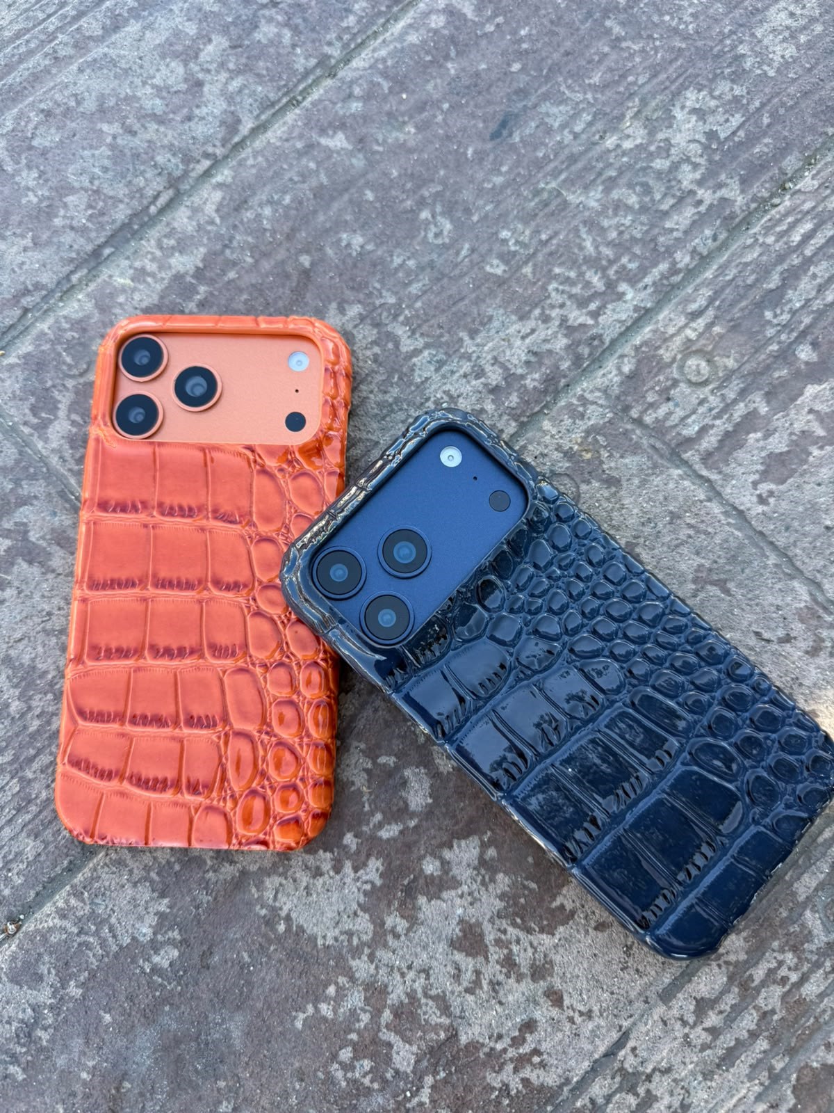 Luxury Snake Deri Görünmlü Kılıf Bordo Renkli