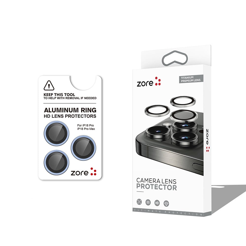 Safir Kamera Lens Koruyucu Mavi Renkli