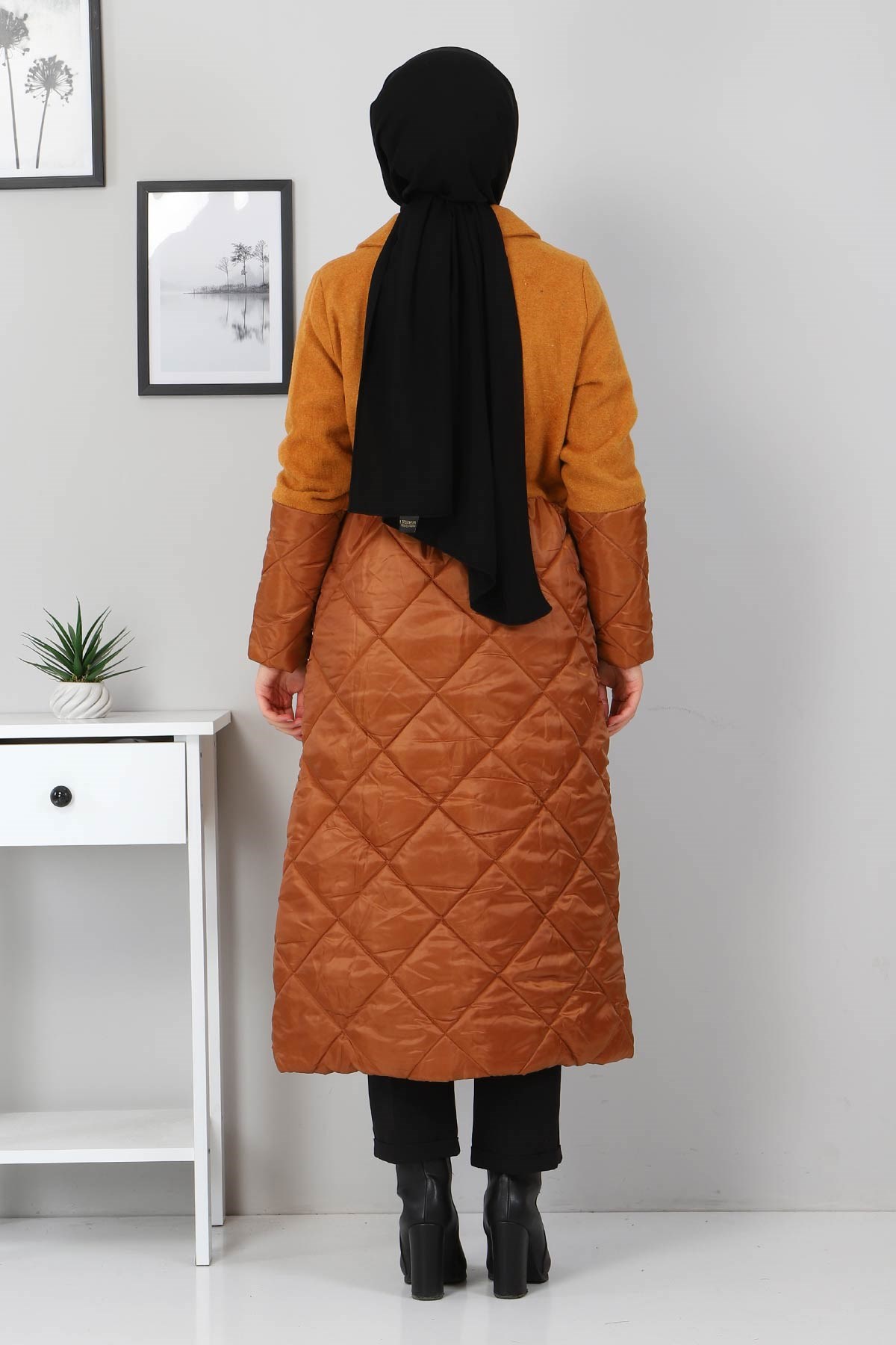 Bağcık Detaylı Kaşe Taba 2359