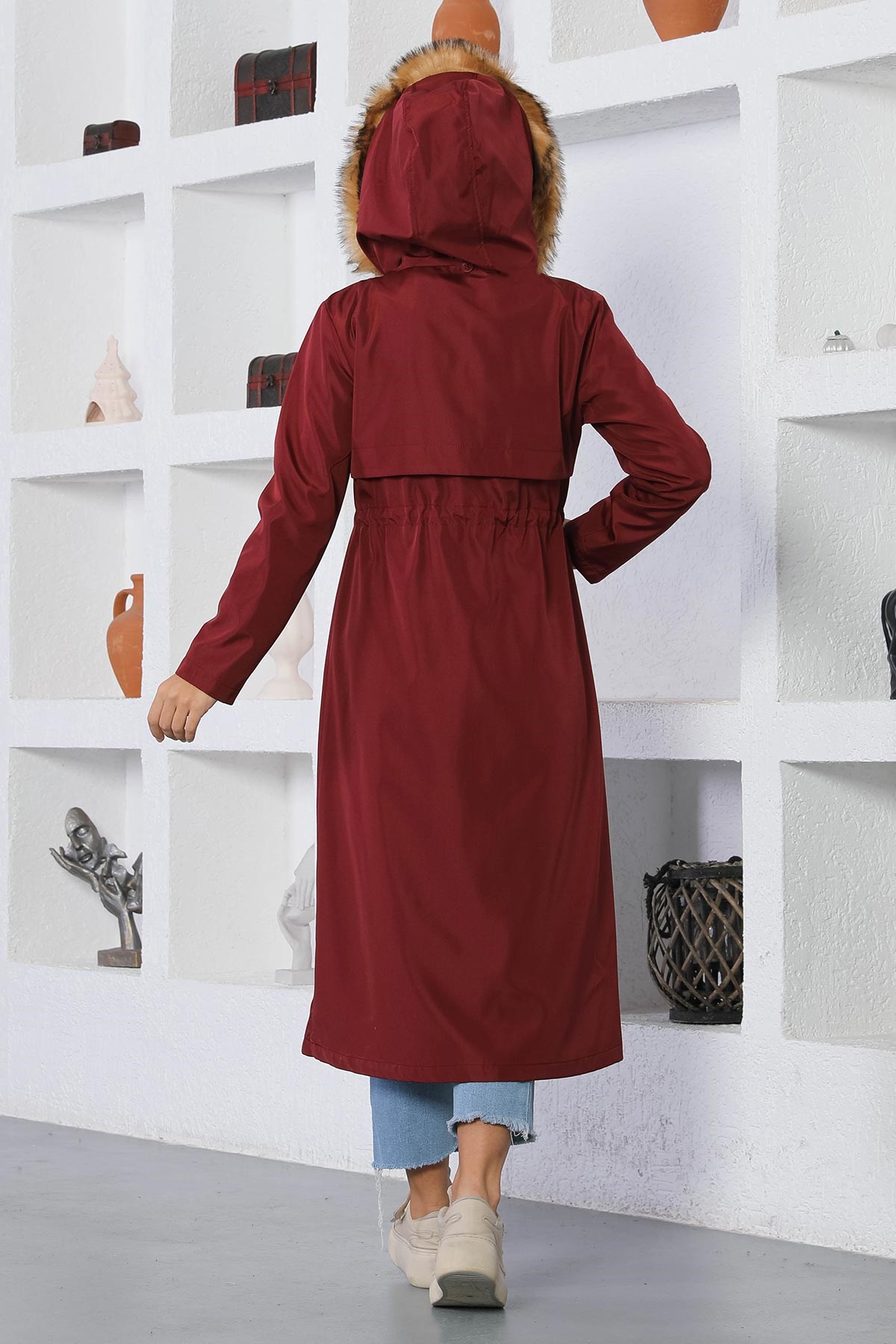 Bağcık Detaylı Mont Bordo 15800