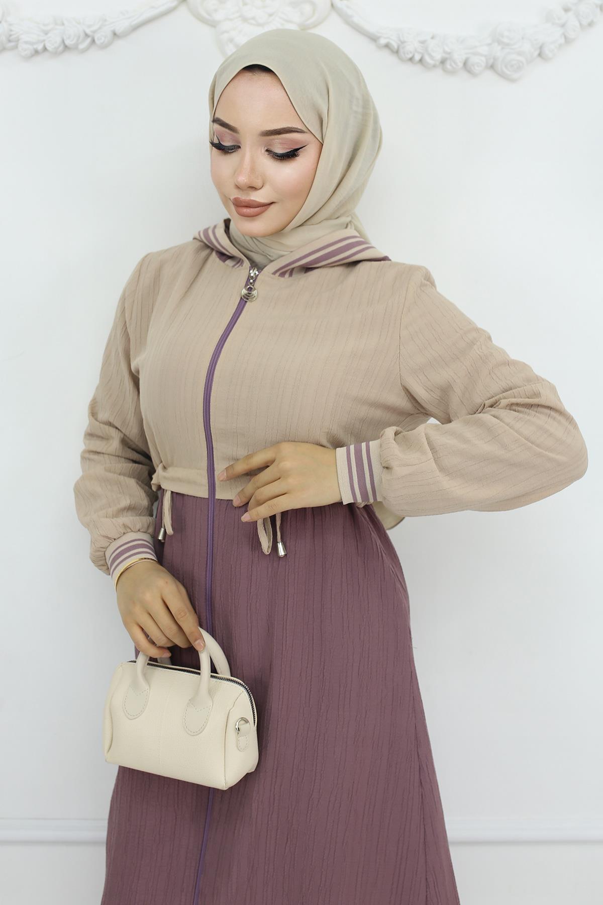 Beli Bağcıklı Ribanalı Takım Gül Kurusu 19237