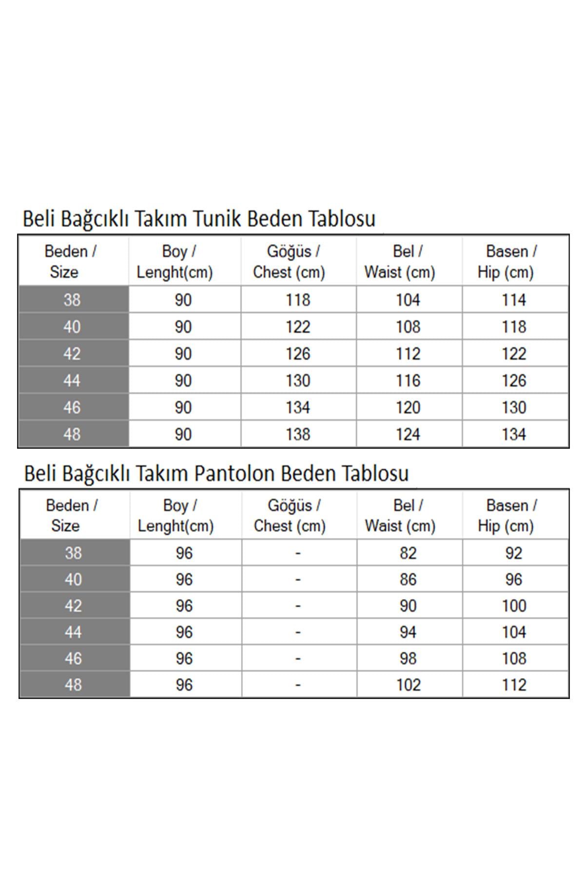 Beli Bağcıklı Takım Siyah 19220