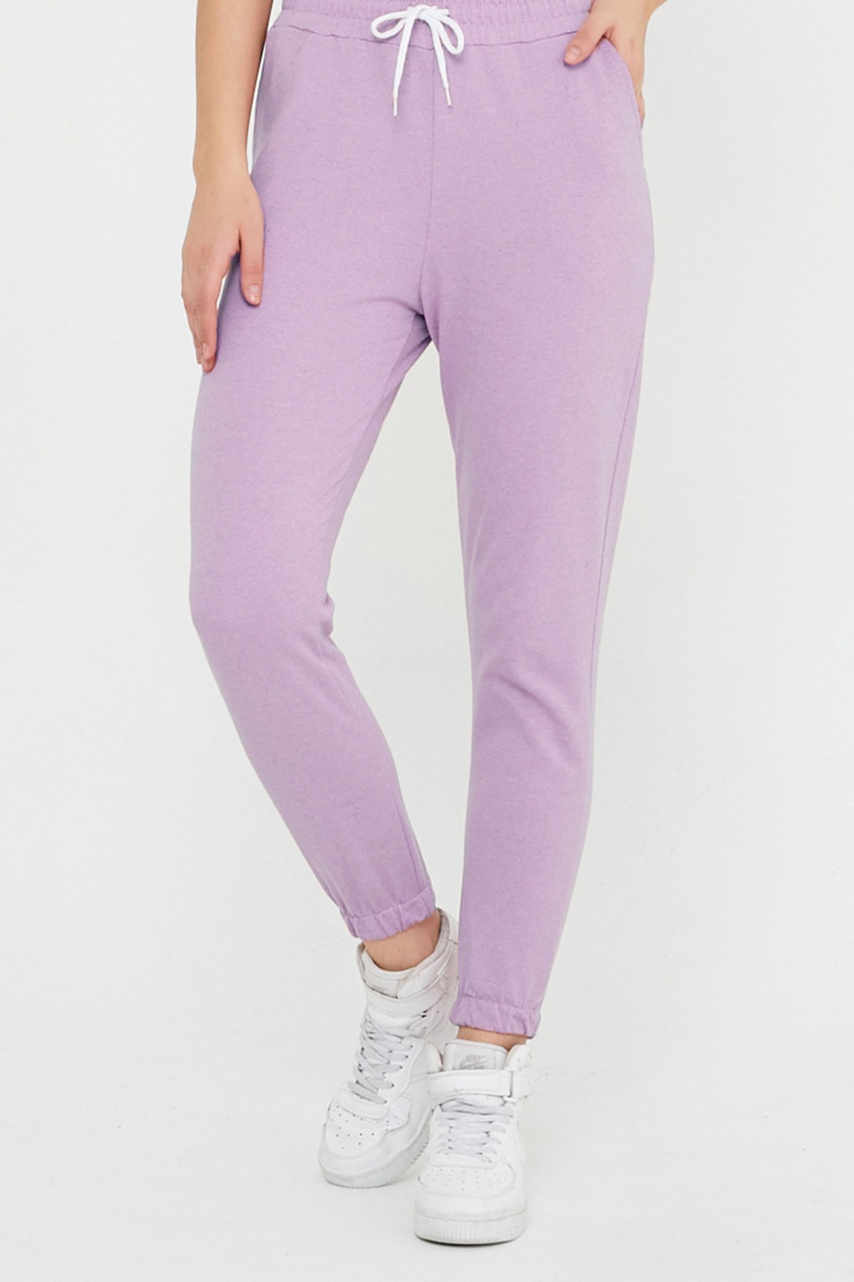 Beli Lastikli Eşofman Lila 5995