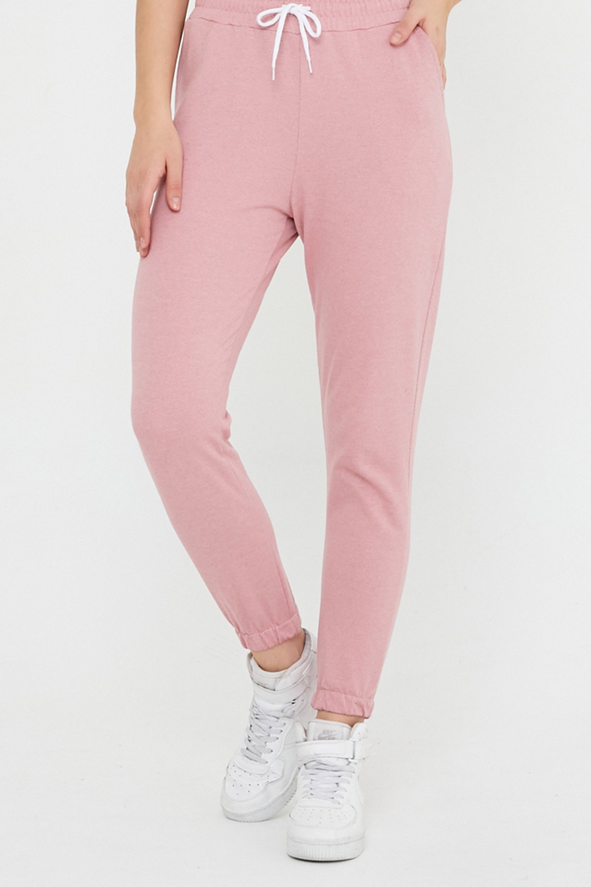Beli Lastikli Eşofman Pembe 5995
