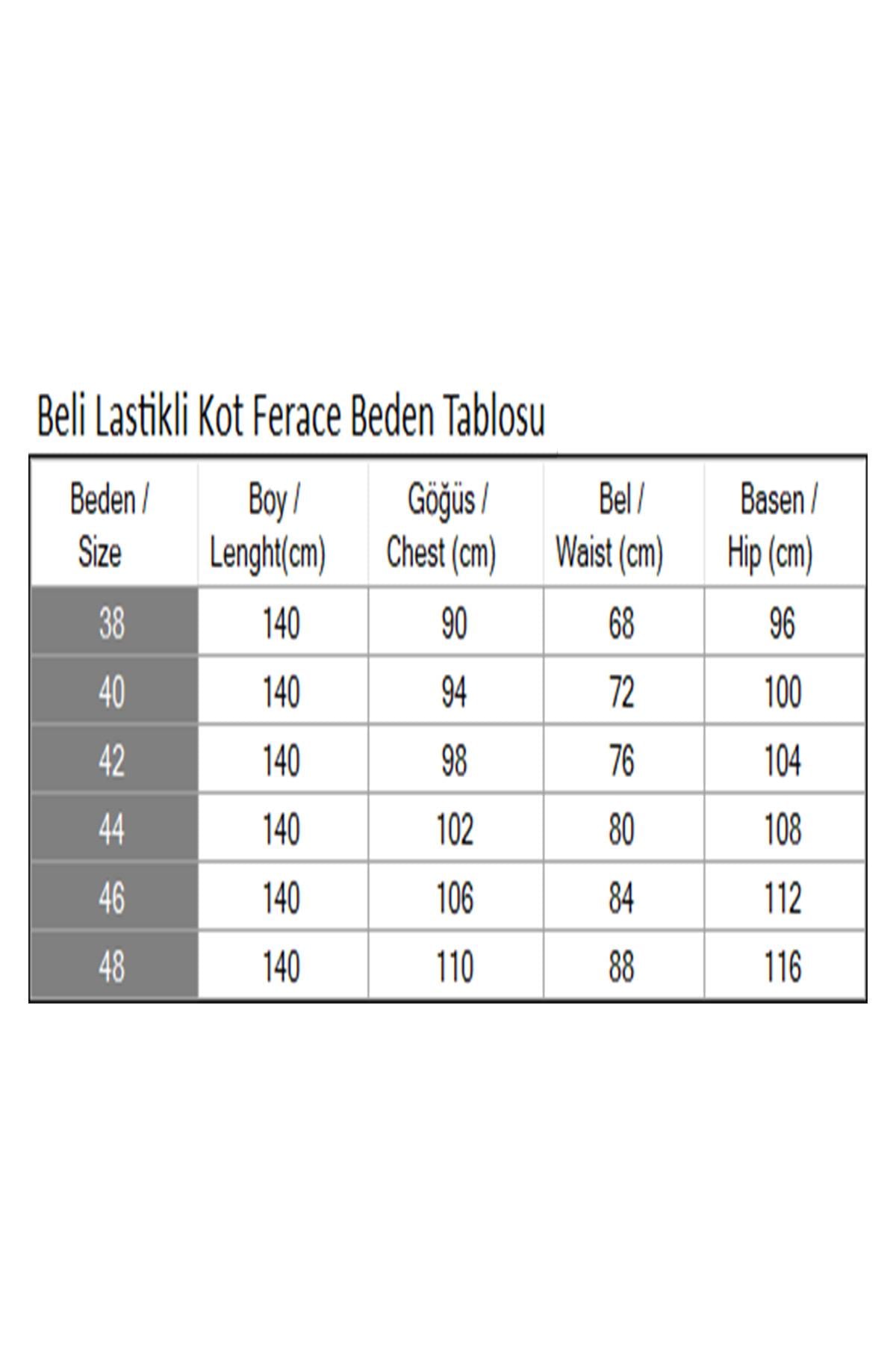 Beli Lastikli Kot Ferace Koyu Mavi 19228
