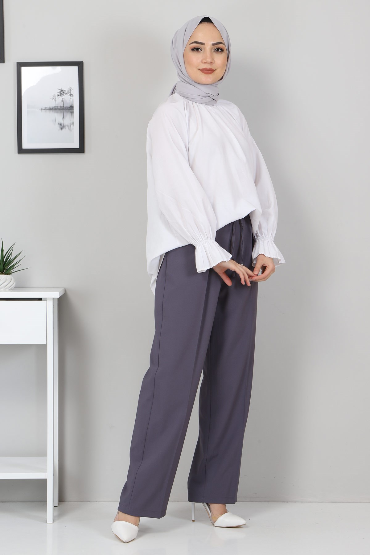 Beli Lastikli Pantolon Antrasit 10778