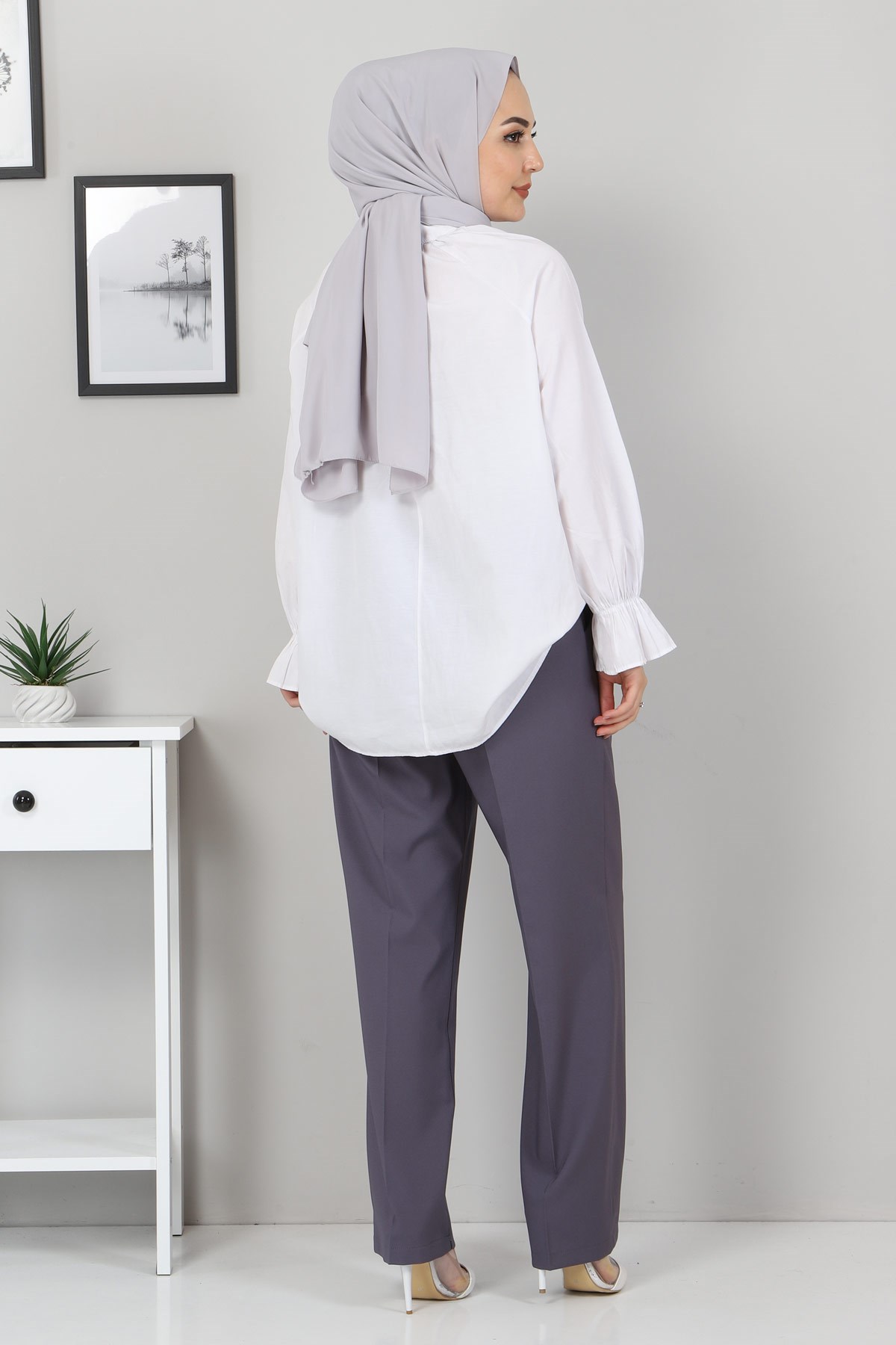 Beli Lastikli Pantolon Antrasit 10778