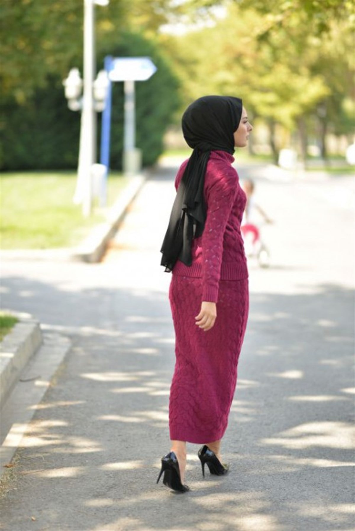 Boğazlı Triko Kombin Şarabi Şarabi 2266-5