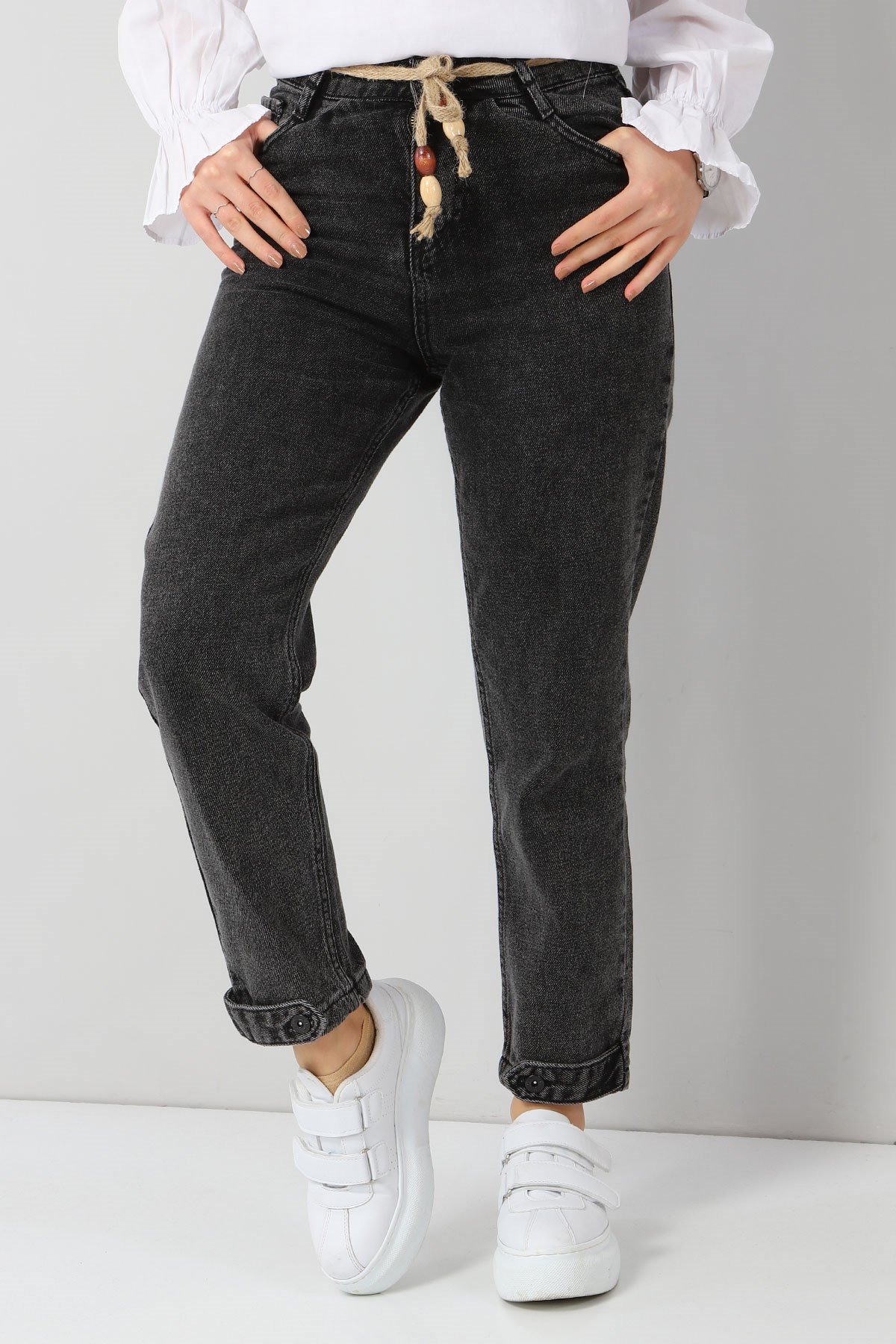 Boyfriend Kot Pantolon Füme 5999