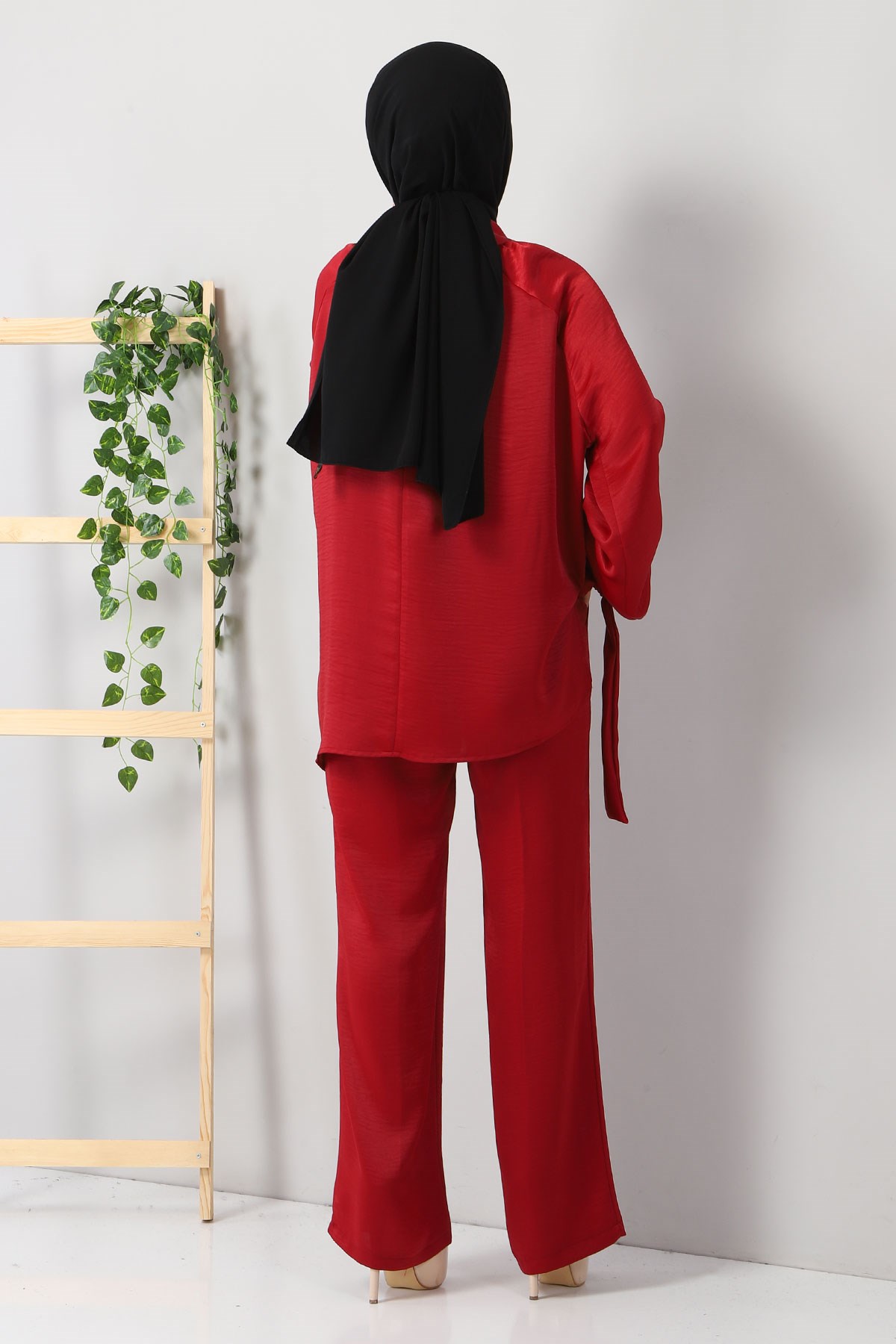 Büzgülü Salaş Takım Bordo 10259