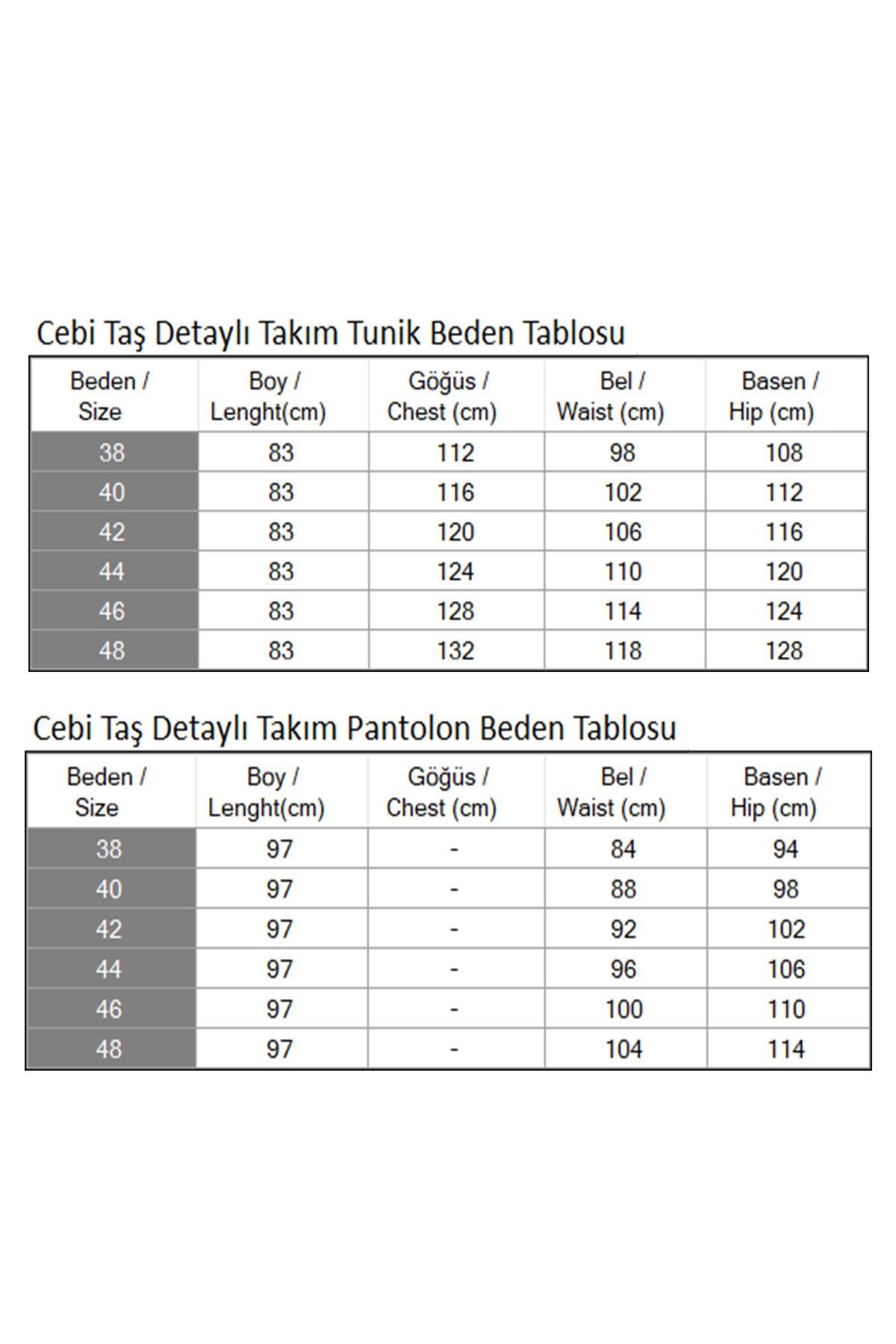 Cebi Taş Detaylı Takım Siyah 19210