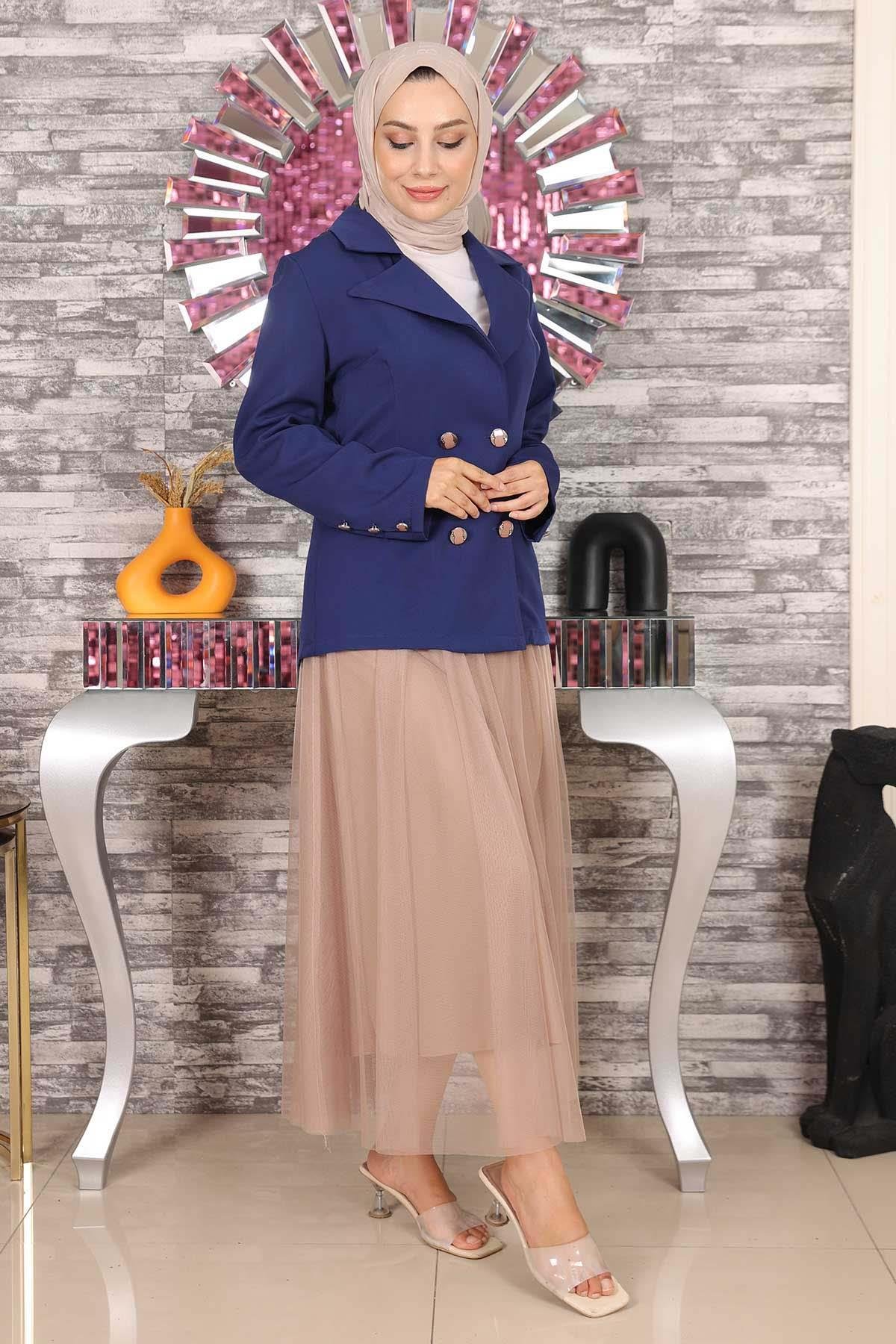 Ceketli Eteği Tül Takım İndigo İndigo MSW19151-1