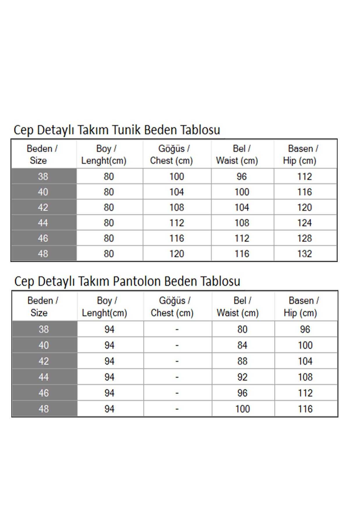 Cep Detaylı Takım Haki 19229