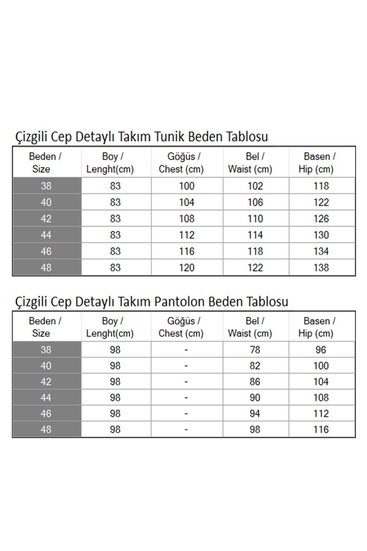Çizgili Cep Detaylı Takım Bordo Bordo MSW19242-2