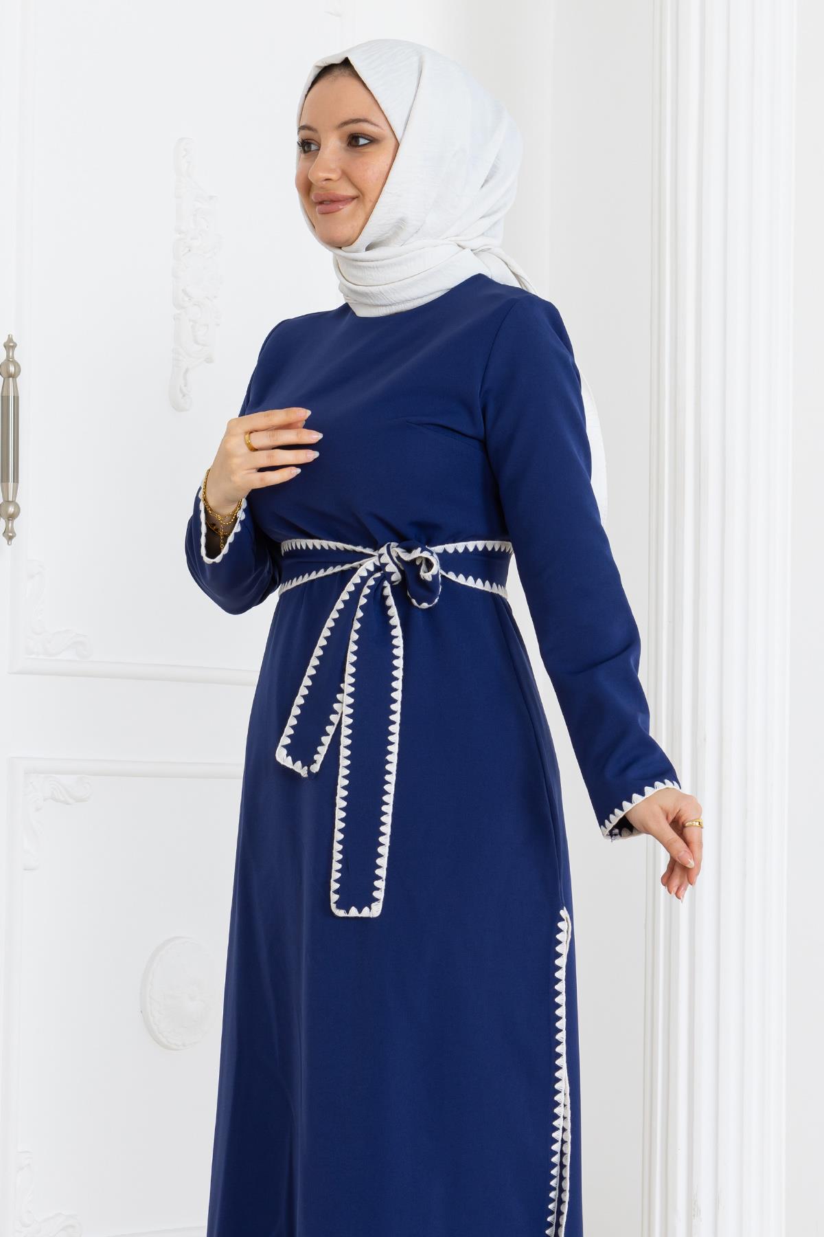 Çoban Dikişli Kemerli Takım İndigo İndigo MSW19365-2