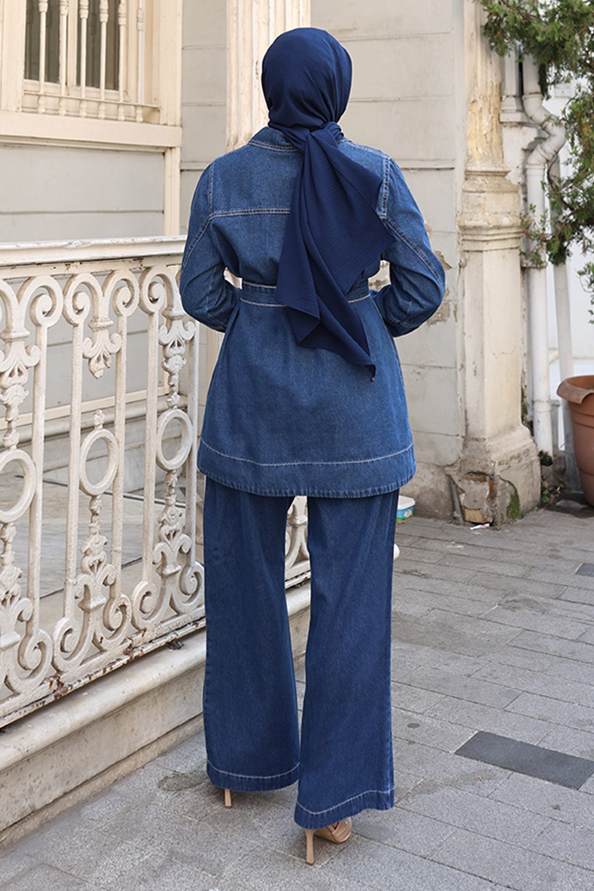 Deniz Klasik Denim Takım Koyu Mavi 6167