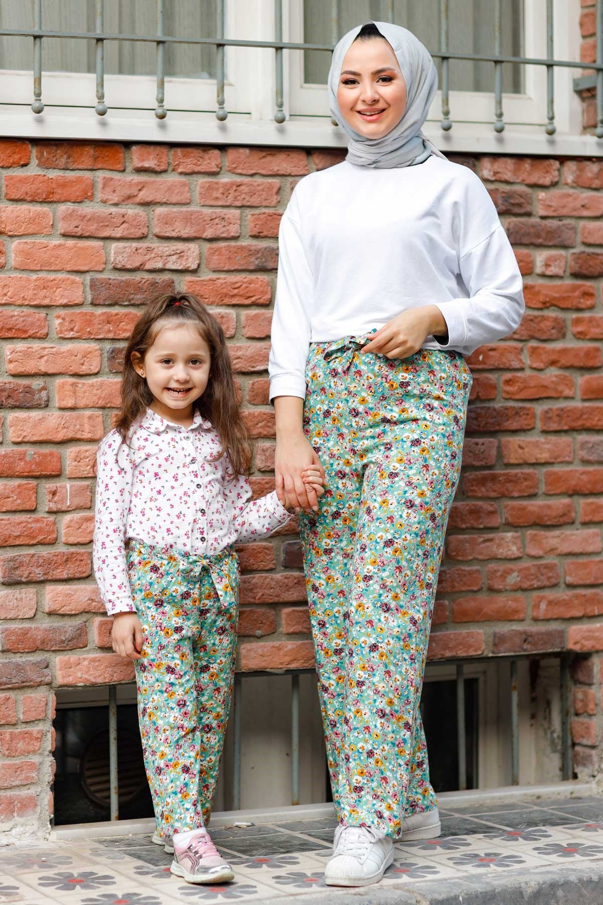 Desenli Anne Pantolon Mint 10627