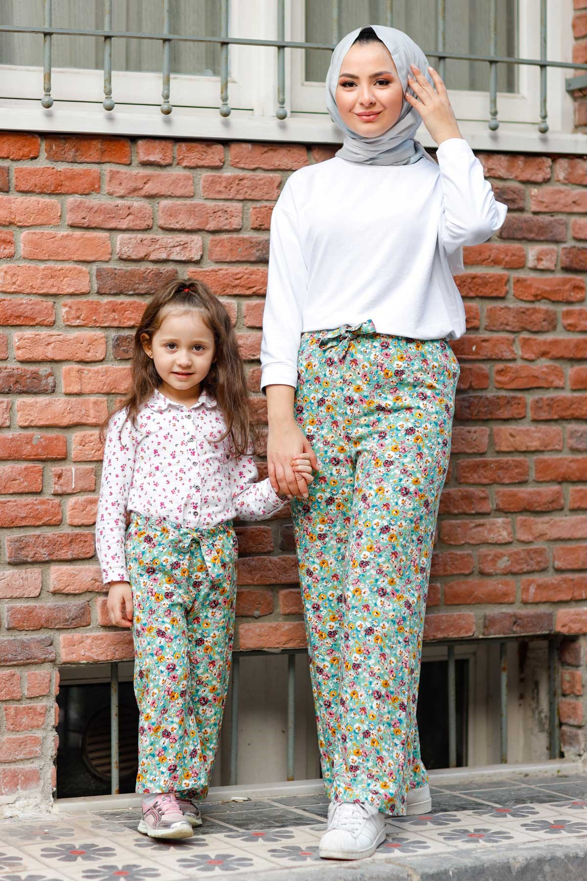 Desenli Anne Pantolon Mint 10627