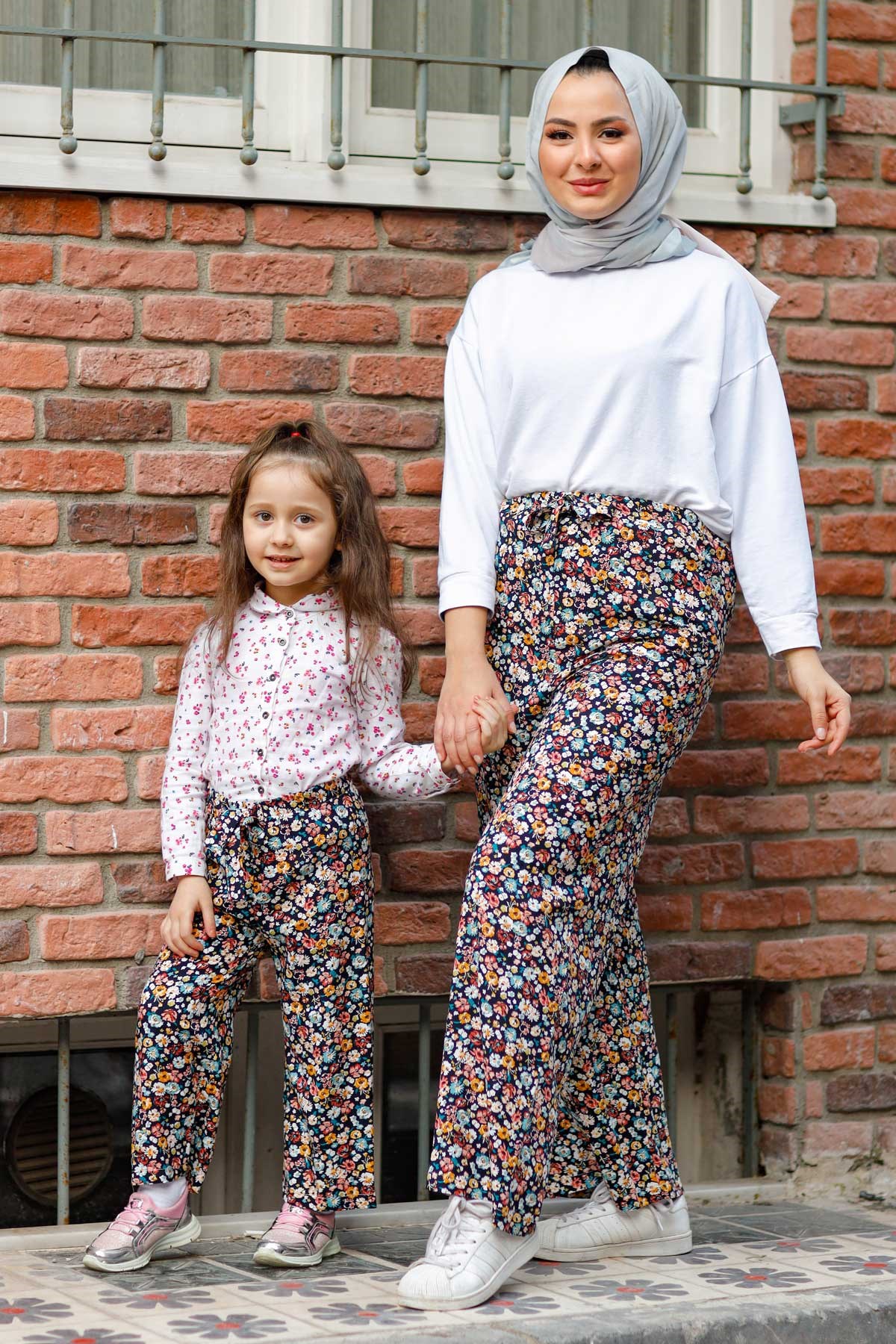 Desenli Anne Pantolon Siyah 10627