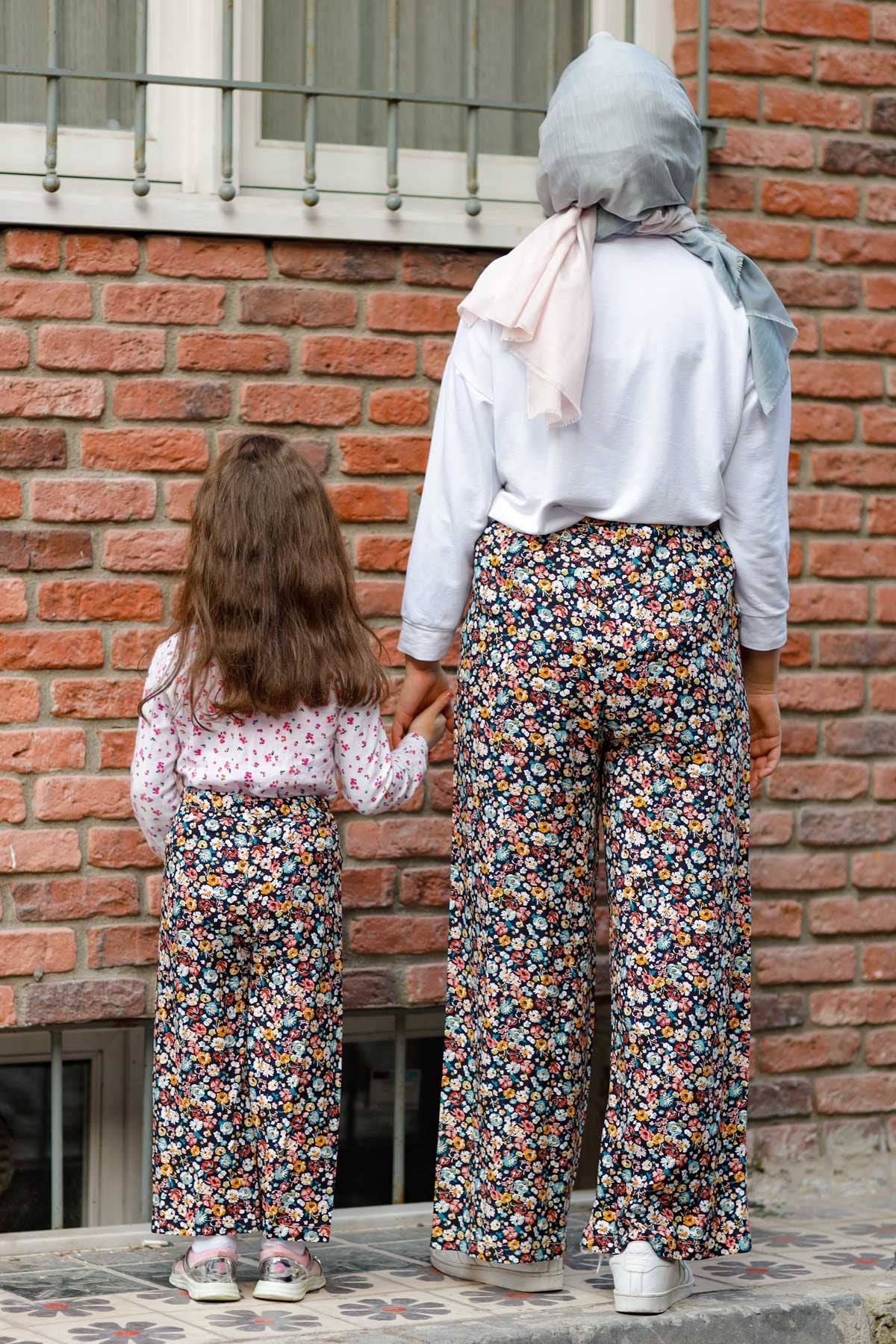 Desenli Anne Pantolon Siyah 10627