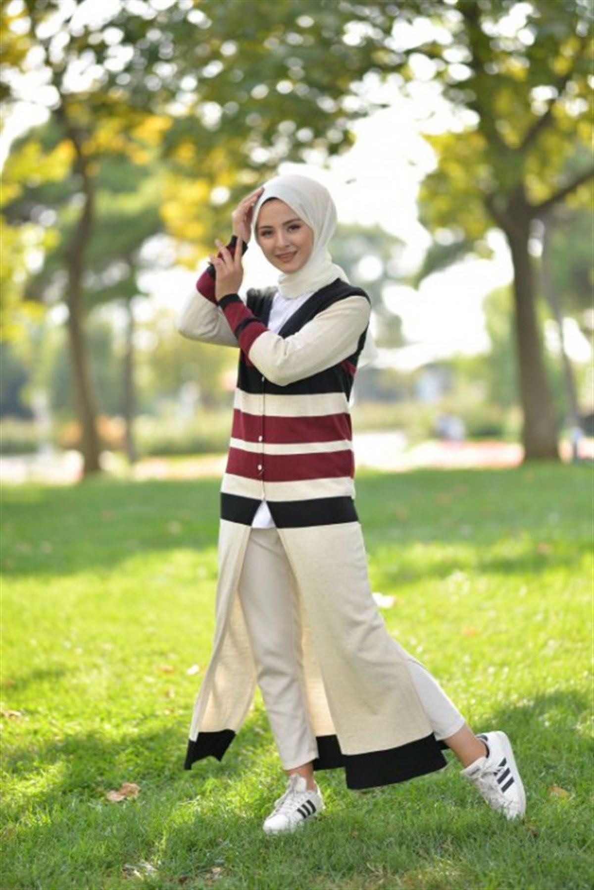Düğme Detay Triko Siyah Siyah 2271-2