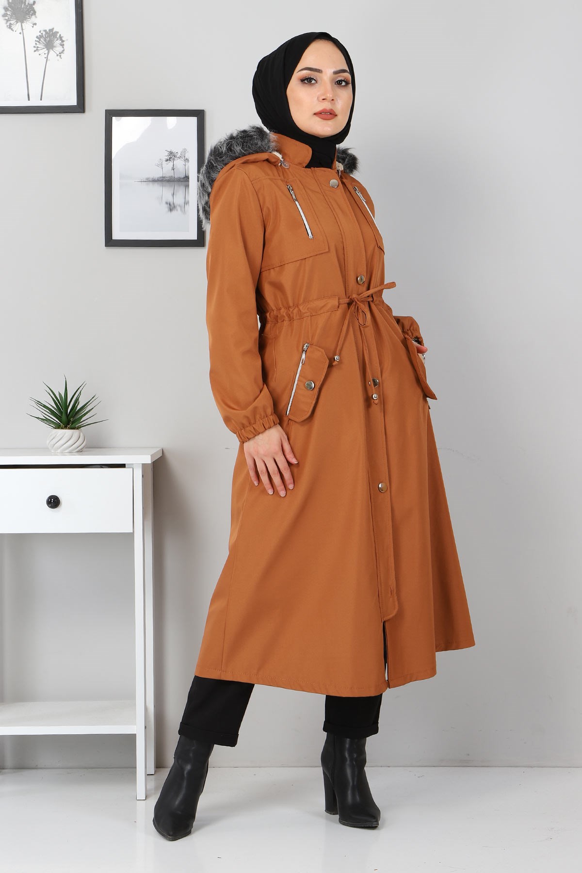 Fermuar Detaylı Mont Taba 10342