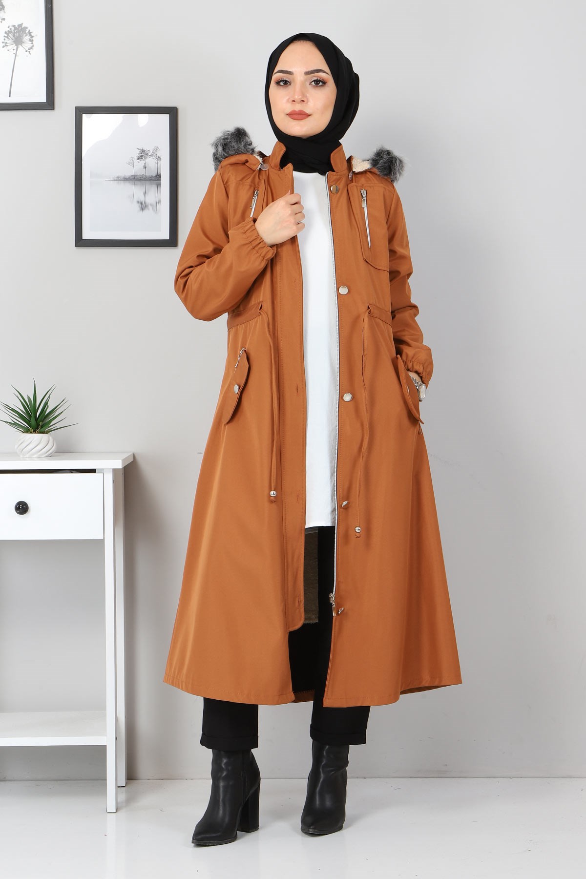 Fermuar Detaylı Mont Taba 10342