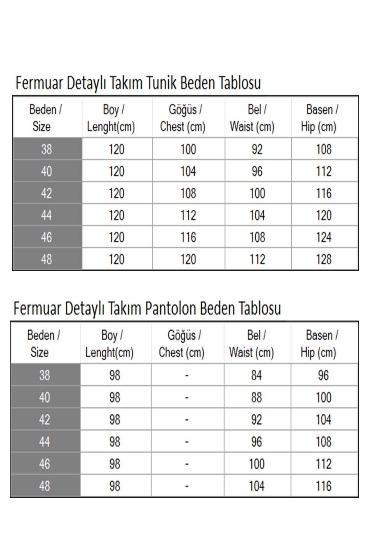 Fermuar Detaylı Takım Zümrüt 19201