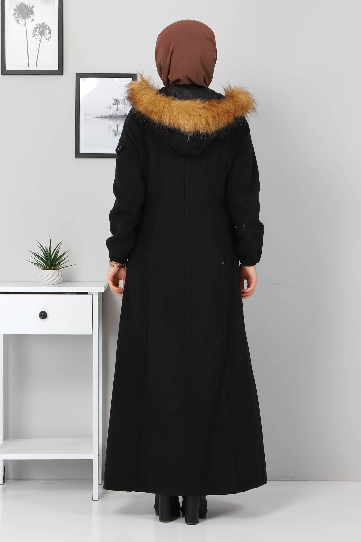 Fermuarlı kaşe Siyah 2363