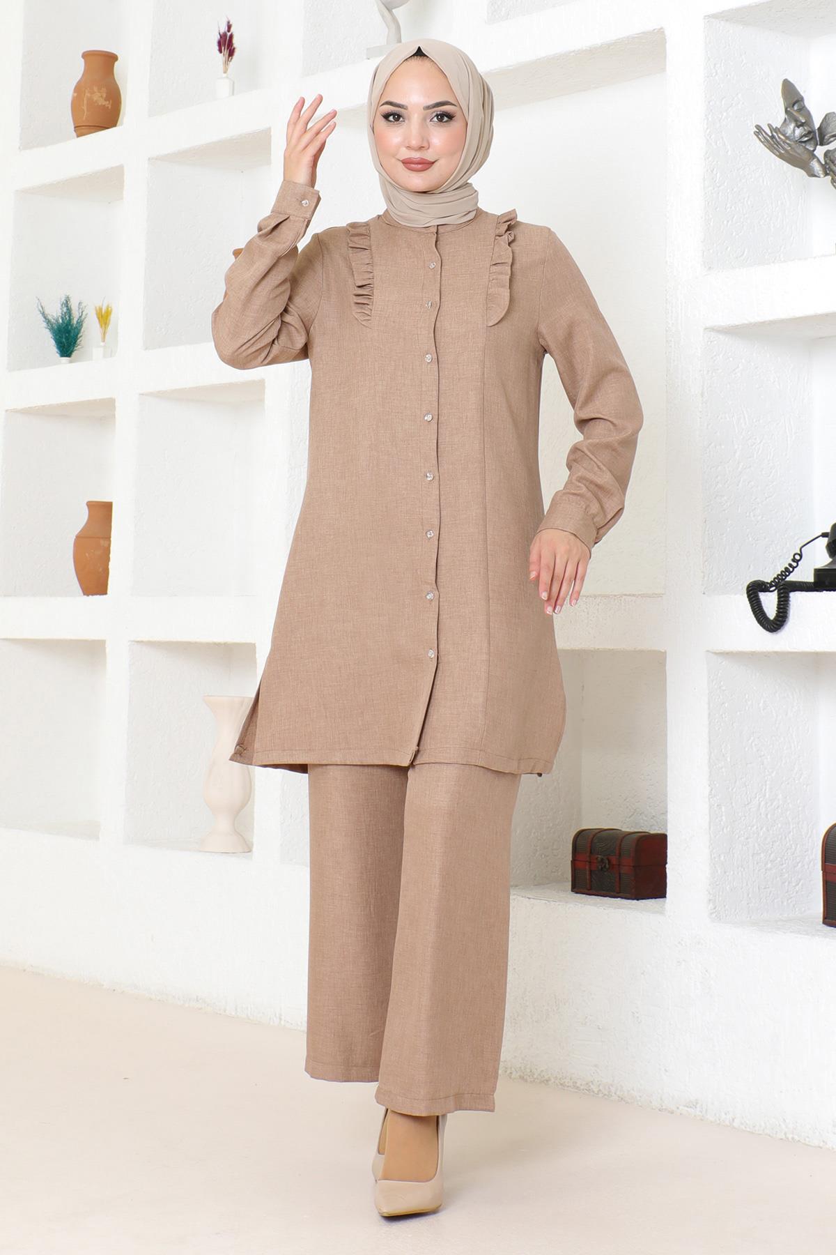 Fırfır Detaylı Takım Taba Taba MSW19224-4