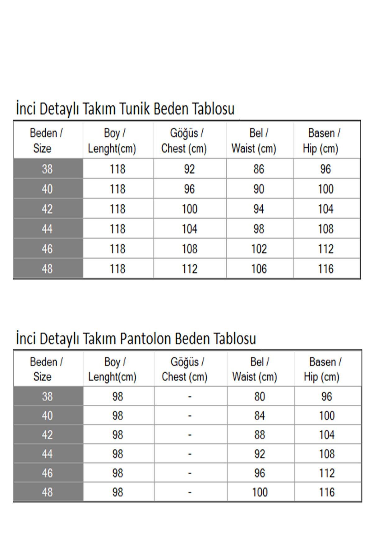 İnci Detaylı Takım Zümrüt Zümrüt MSW19216-4