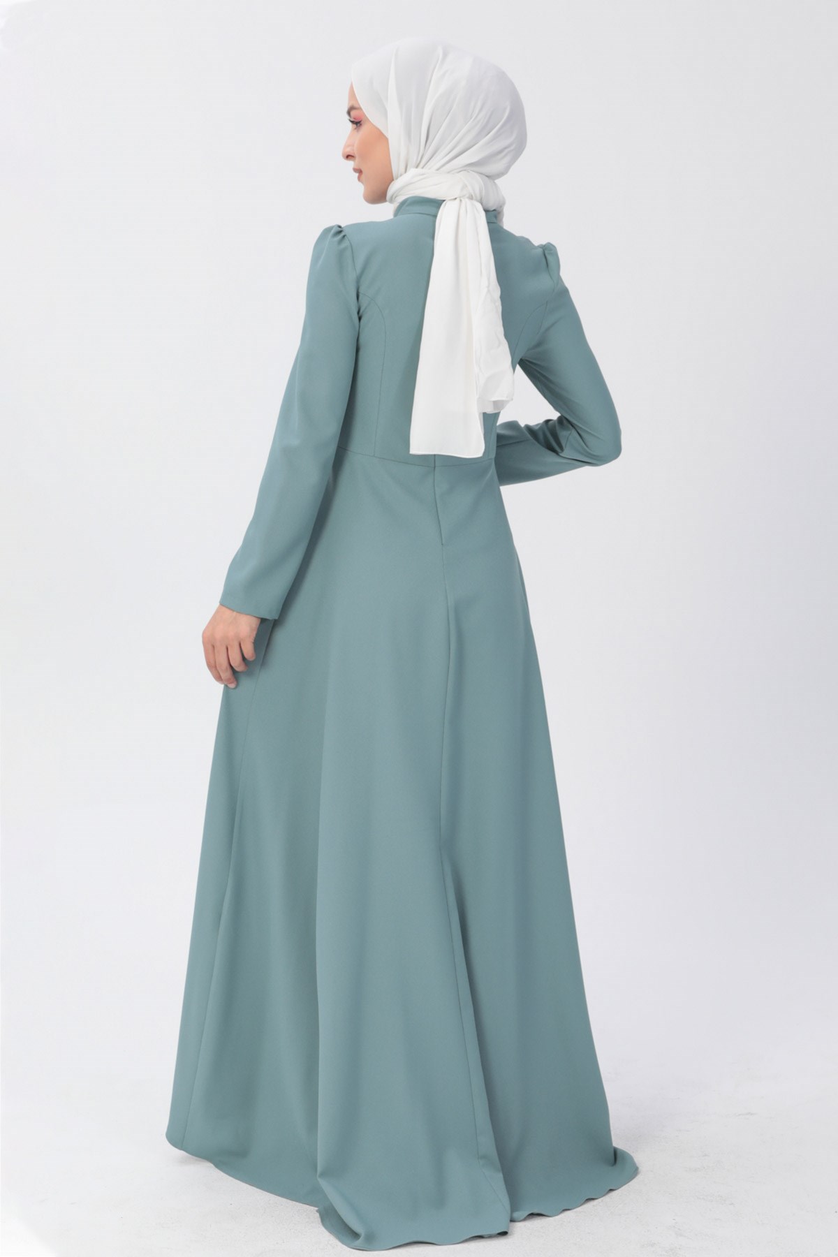 İncili Elbise Mint 8352