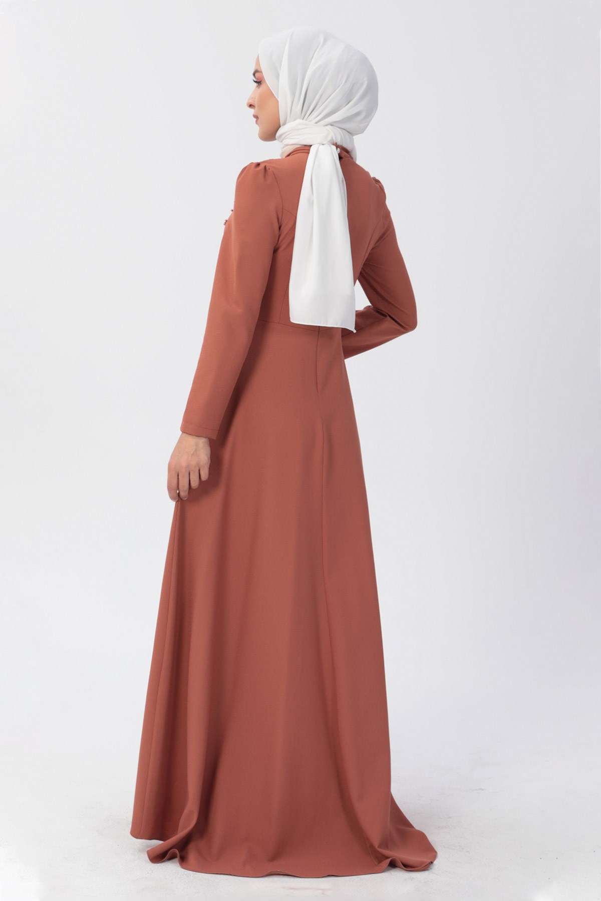İncili Elbise Somon 8352