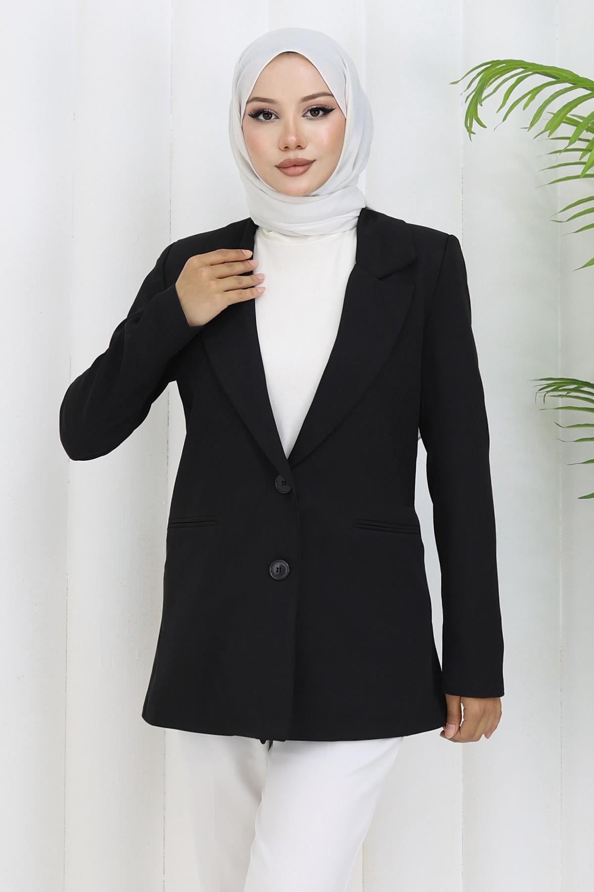 Kadın Ceket Siyah 6146
