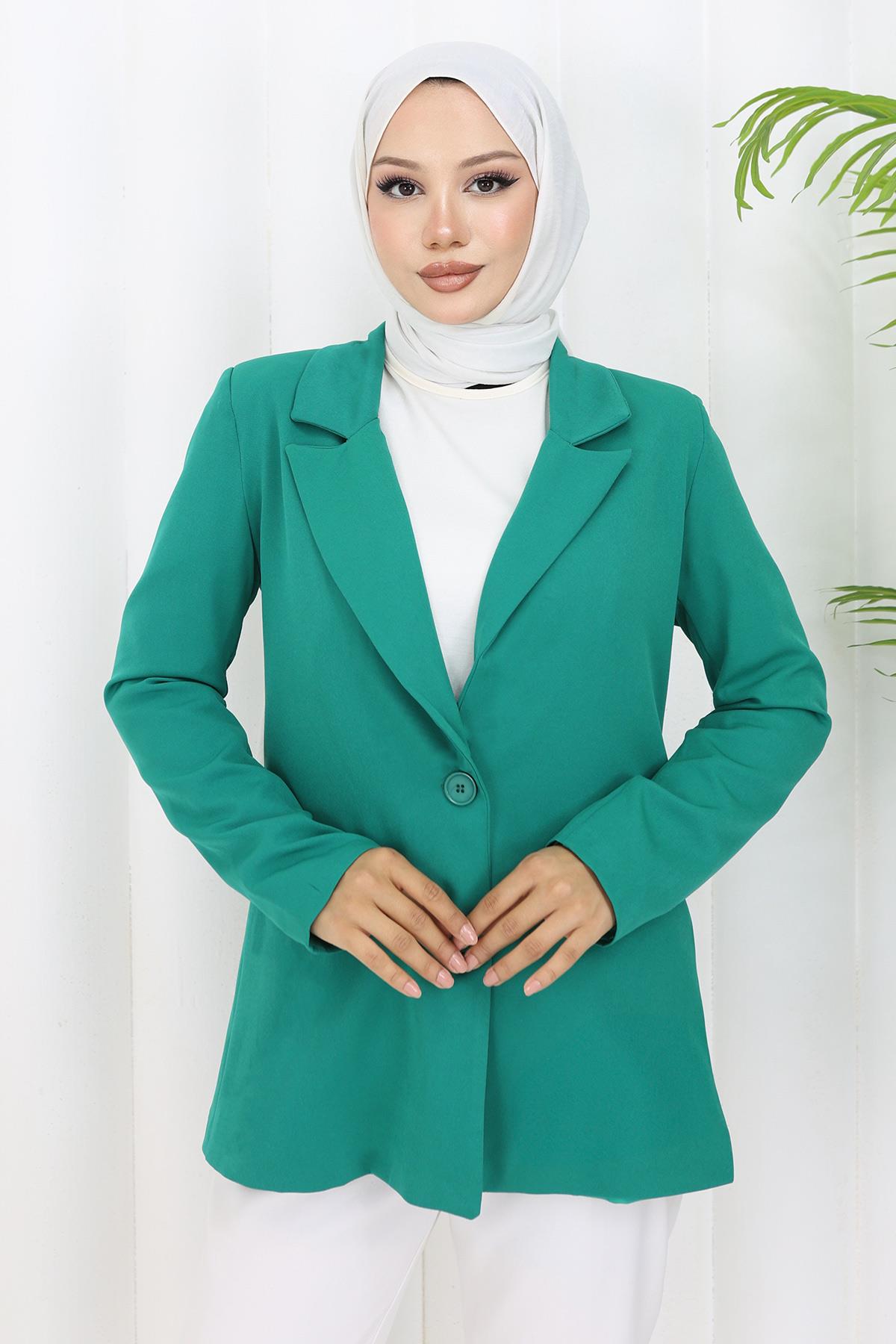 Kadın Ceket Zümrüt 6146