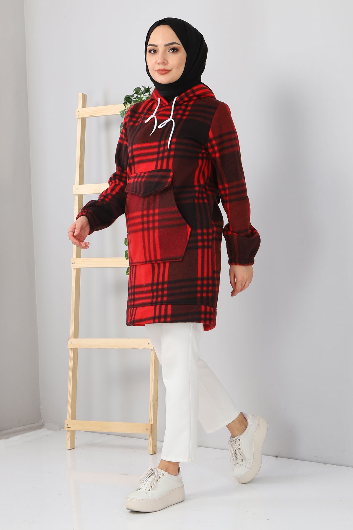 Kanguru Cepli Polar Sweatshirt Bordo 10801
